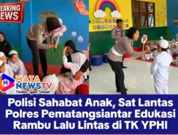Polisi Sahabat Anak, Sat Lantas Polres Pematangsiantar Edukasi Rambu Lalu Lintas di TK YPHI