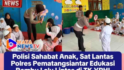 Polisi Sahabat Anak, Sat Lantas Polres Pematangsiantar Edukasi Rambu Lalu Lintas di TK YPHI