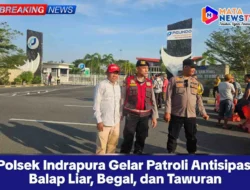 Polsek Indrapura Gelar Patroli Antisipasi Balap Liar, Begal, dan Tawuran