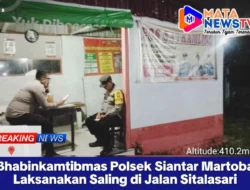Bhabinkamtibmas Polsek Siantar Martoba Laksanakan Saling di Jalan Sitalasari
