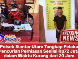 Polsek Siantar Utara Tangkap Pelaku Pencurian Perhiasan Senilai Rp72 Juta dalam Waktu Kurang dari 24 Jam