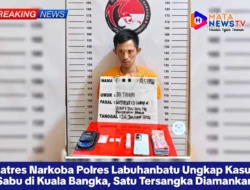 Satres Narkoba Polres Labuhanbatu Ungkap Kasus Sabu di Kuala Bangka, Satu Tersangka Diamankan