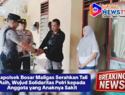 Kapolsek Bosar Maligas Serahkan Tali Asih, Wujud Solidaritas Polri kepada Anggota yang Anaknya Sakit