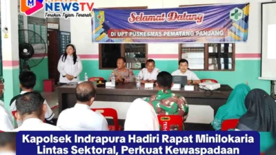 Kapolsek Indrapura Hadiri Rapat Minilokaria Lintas Sektoral, Perkuat Kewaspadaan Penyakit Musim Pancaroba