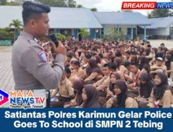 Satlantas Polres Karimun Gelar Police Goes To School di SMPN 2 Tebing