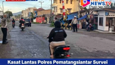 Kasat Lantas Polres Pematangsiantar Survei Perlintasan Sebidang Rel Kereta Api