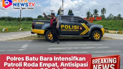 Polres Batu Bara Intensifkan Patroli Roda Empat, Antisipasi Kejahatan 3C di Jalinsum