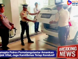 Samapta Polres Pematangsiantar Amankan Objek Vital, Jaga Kamtibmas Tetap Kondusif