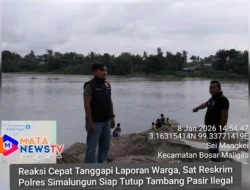 Reaksi Cepat Tanggapi Laporan Warga, Sat Reskrim Polres Simalungun Siap Tutup Tambang Pasir Ilegal