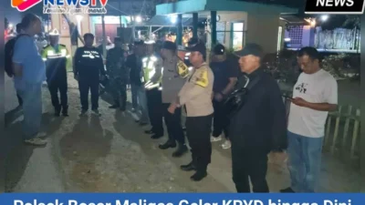 Polsek Bosar Maligas Gelar KRYD hingga Dini Hari, Antisipasi Balap Liar di KEK Sei Mangkei