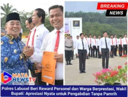 Polres Labusel Beri Reward Personel dan Warga Berprestasi, Wakil Bupati: Apresiasi Nyata untuk Pengabdian Tanpa Pamrih