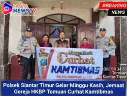Polsek Siantar Timur Gelar Minggu Kasih, Jemaat Gereja HKBP Tomuan Curhat Kamtibmas