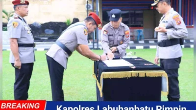 Kapolres Labuhanbatu Pimpin Sertijab Tiga Kasat
