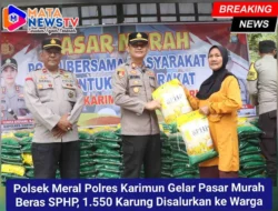 Polsek Meral Polres Karimun Gelar Pasar Murah Beras SPHP, 1.550 Karung Disalurkan ke Warga