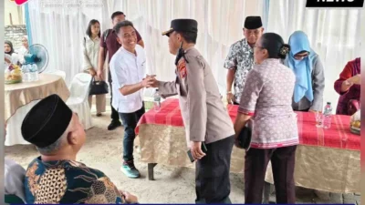 Kapolsek Tanah Jawa Dampingi Bupati Simalungun Launching Program Makan Bersama BGN