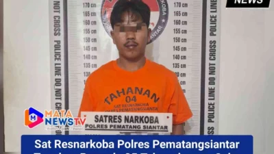 Sat Resnarkoba Polres Pematangsiantar Tangkap Pemuda 25 Tahun dengan Sabu 1,26 Gram di Jalan Sisingamangaraja