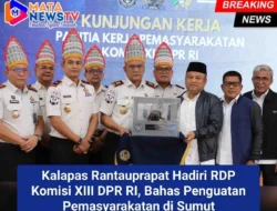 Kalapas Rantauprapat Hadiri RDP Komisi XIII DPR RI, Bahas Penguatan Pemasyarakatan di Sumut