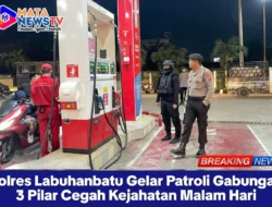 Polres Labuhanbatu Gelar Patroli Gabungan 3 Pilar Cegah Kejahatan Malam Hari