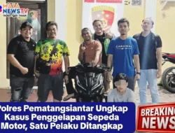 Polres Pematangsiantar Ungkap Kasus Penggelapan Sepeda Motor, Satu Pelaku Ditangkap