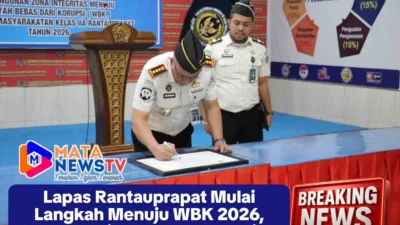 Lapas Rantauprapat Mulai Langkah Menuju WBK 2026, Teken Komitmen Zona Integritas