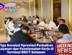 Tiga Asosiasi Apresiasi Perbaikan Layanan dan Keselamatan Kerja di Terminal BNCT Belawan