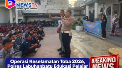 Operasi Keselamatan Toba 2026, Polres Labuhanbatu Edukasi Pelajar Jadi Pelopor Tertib Lalu Lintas