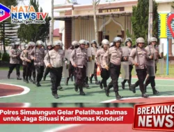 Polres Simalungun Gelar Pelatihan Dalmas untuk Jaga Situasi Kamtibmas Kondusif