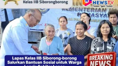 Lapas Kelas IIB Siborong-borong Salurkan Bantuan Sosial untuk Warga Lansia Sekitar Lapas