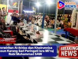 Perwiritan Al-Ikhlas dan Khoirunnisa Dusun Karang Sari Peringati Isra Mi’raj Nabi Muhammad SAW