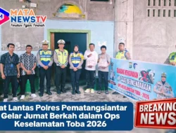 Sat Lantas Polres Pematangsiantar Gelar Jumat Berkah dalam Ops Keselamatan Toba 2026