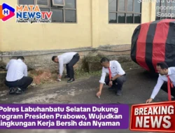 Polres Labuhanbatu Selatan Dukung Program Presiden Prabowo, Wujudkan Lingkungan Kerja Bersih dan Nyaman