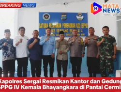Kapolres Sergai Resmikan Kantor dan Gedung SPPG IV Kemala Bhayangkara di Pantai Cermin
