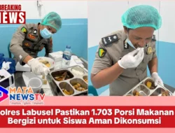 Polres Labusel Pastikan 1.703 Porsi Makanan Bergizi untuk Siswa Aman Dikonsumsi