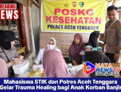 Mahasiswa STIK dan Polres Aceh Tenggara Gelar Trauma Healing bagi Anak Korban Banjir
