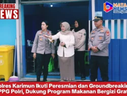 Polres Karimun Ikuti Peresmian dan Groundbreaking SPPG Polri, Dukung Program Makanan Bergizi Gratis
