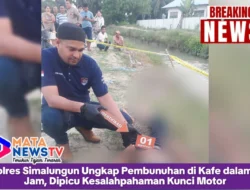 Polres Simalungun Ungkap Pembunuhan di Kafe dalam 7 Jam, Dipicu Kesalahpahaman Kunci Motor