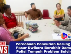 Percobaan Pencurian Sarung di Pasar Dwikora Berakhir Damai, Polisi Tempuh Problem Solving