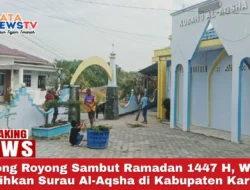 Gotong Royong Sambut Ramadan 1447 H, Warga Bersihkan Surau Al-Aqsha di Kabupaten Karimun