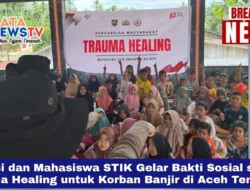 Polisi dan Mahasiswa STIK Gelar Bakti Sosial serta Trauma Healing untuk Korban Banjir di Aceh Tenggara
