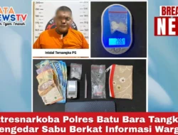 Satresnarkoba Polres Batu Bara Tangkap Pengedar Sabu Berkat Informasi Warga