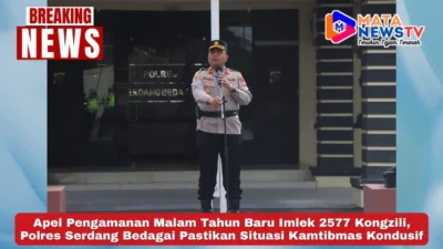 Apel Pengamanan Malam Tahun Baru Imlek 2577 Kongzili, Polres Serdang Bedagai Pastikan Situasi Kamtibmas Kondusif