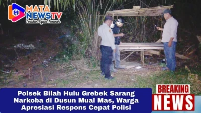 Polsek Bilah Hulu Grebek Sarang Narkoba di Dusun Mual Mas, Warga Apresiasi Respons Cepat Polisi