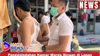 Penggeledahan Kamar Warga Binaan di Lapas Kotapinang, Petugas Temukan Barang Terlarang