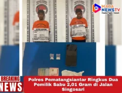 Polres Pematangsiantar Ringkus Dua Pemilik Sabu 2,01 Gram di Jalan Singosari