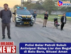 Polisi Gelar Patroli Subuh Antisipasi Balap Liar dan Begal di Batu Bara, Situasi Aman