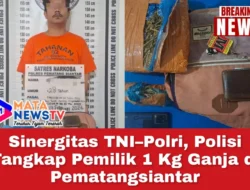 Sinergitas TNI–Polri, Polisi Tangkap Pemilik 1 Kg Ganja di Pematangsiantar