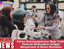 Polres Pematangsiantar Bagi Takjil, Perkuat Silaturahmi dengan Masyarakat di Bulan Ramadan