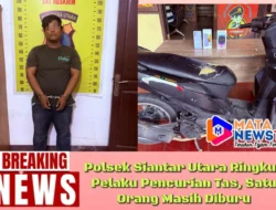 Polsek Siantar Utara Ringkus Pelaku Pencurian Tas, Satu Orang Masih Diburu