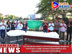 Sat Reskrim Polres Serdang Bedagai Bagikan 150 Paket Takjil, Perkuat Kepedulian dan Keamanan Selama Ramadhan