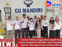 Camat Tebing Tinggi Kota Jajaki Kerja Sama dengan CU Mandiri dan Pengadilan Agama, Dorong Program Kota Bersih